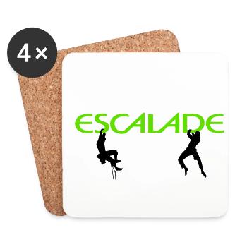 Escalade - Dessous de verre (lot de 4) - blanc - Devant