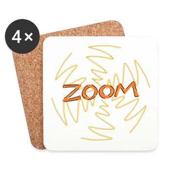 ZOOM! - Dessous de verre (lot de 4) - blanc - Devant