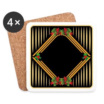 Weihnachten SELBST GESTALTEN - Untersetzer (4er-Set) - Weiß - Vorne