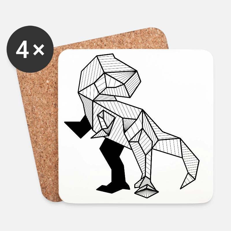 Trex - Coasters (set of 4) - white