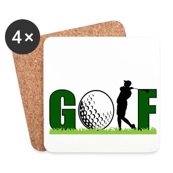Golf - Untersetzer (4er-Set) - Weiß - Vorne