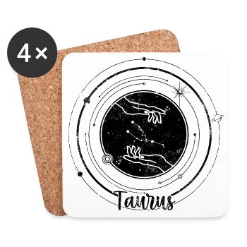 Midnight Spark Emblem - Coasters (set of 4) - white - Front