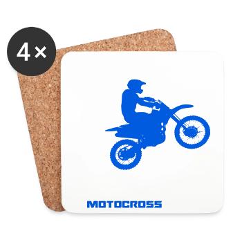 Motocross - Coasters (set of 4) - white - Front