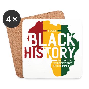 Afrika Farben Black History - Untersetzer (4er-Set) - Weiß - Vorne