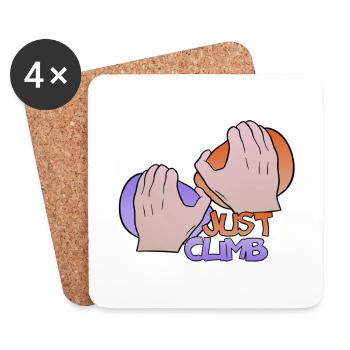 Climb climbing gift passin original - Coasters (set of 4) - white - Front