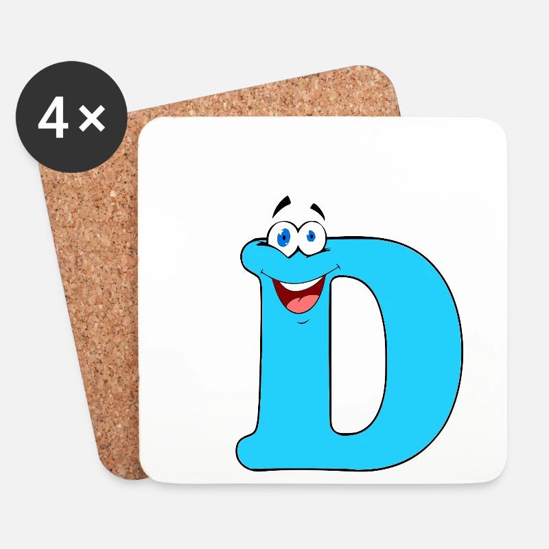 D - Coasters (set of 4) - white