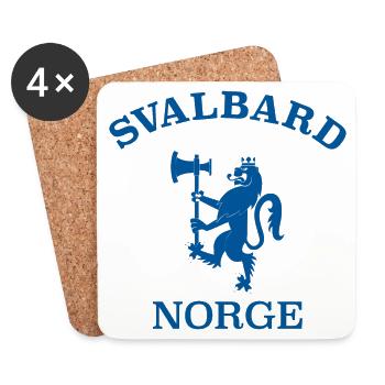 SVALBARD Norwegen Norge Norway - Untersetzer (4er-Set) - Weiß - Vorne