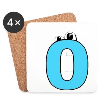 O - Coasters (set of 4) - white - Front