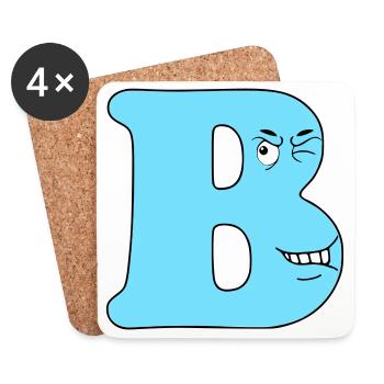 B - Coasters (set of 4) - white - Front