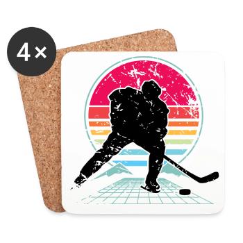 Eishockey - Coasters (set of 4) - white - Front