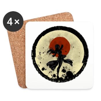 Geisha Action - Coasters (set of 4) - white - Front