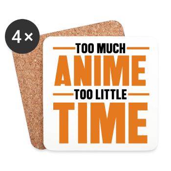 Anime Statement Asiatisch Japanisch Nerdy Manga - Untersetzer (4er-Set) - Weiß - Vorne
