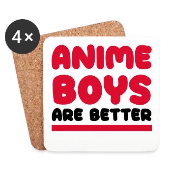 Manga Japan Comic Cosplay Anime Statement - Untersetzer (4er-Set) - Weiß - Vorne
