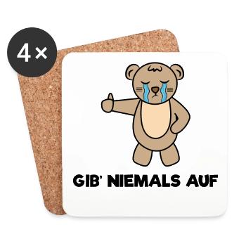 Anime Statement Zeichentrick Comic Cosplay Manga - Untersetzer (4er-Set) - Weiß - Vorne