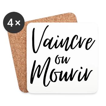 vaincre ou mourir, Vendée, fierté vendéenne - Dessous de verre (lot de 4) - blanc - Devant