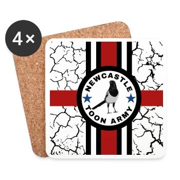 Magstripe England Crack - Coasters (set of 4) - white - Front