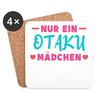 Anime Statement Otaku Herz Japan Popkultur Manga - Untersetzer (4er-Set) - Weiß - Vorne