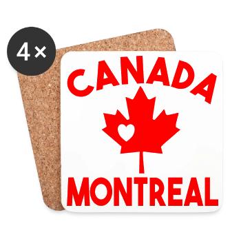 Kanada Montreal - Untersetzer (4er-Set) - Weiß - Vorne