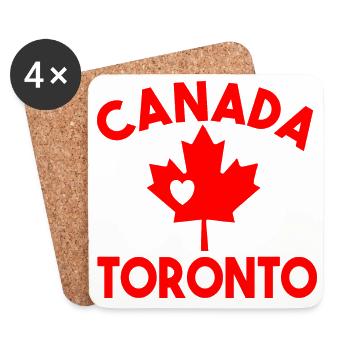 Kanada Toronto - Untersetzer (4er-Set) - Weiß - Vorne