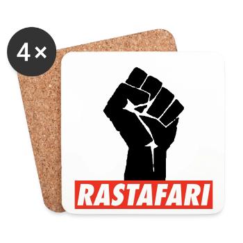 Rastafari Rasta Power Reggae United Rasta Roots - Untersetzer (4er-Set) - Weiß - Vorne