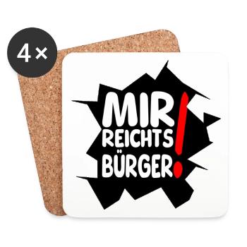 reicht mir I - Untersetzer (4er-Set) - Weiß - Vorne