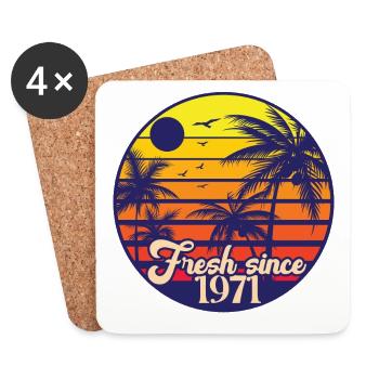 Vintage 1971 - Coasters (set of 4) - white - Front