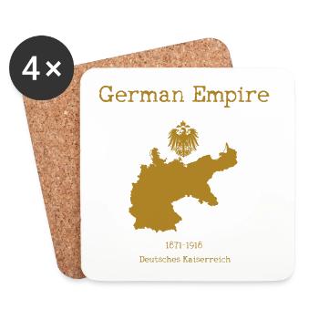German Empire - Untersetzer (4er-Set) - Weiß - Vorne