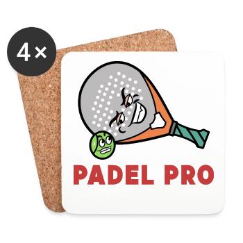 Racket Padel Statement Balls Padel Game Sport - Coasters (set of 4) - white - Front