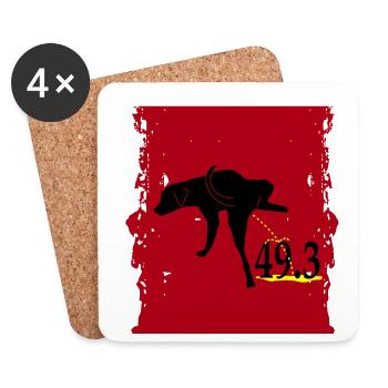 49.3 - Coasters (set of 4) - white - Front