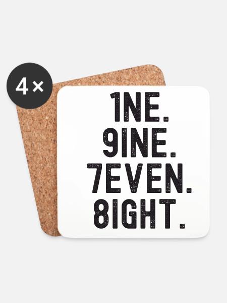 Vintage 1978 - Untersetzer (4er-Set) - Weiß