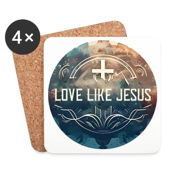 Jésus-Christ de Nazareth Foi Bible Jésus - Dessous de verre (lot de 4) - blanc - Devant
