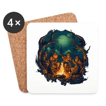 Viking Crew - Coasters (set of 4) - white - Front