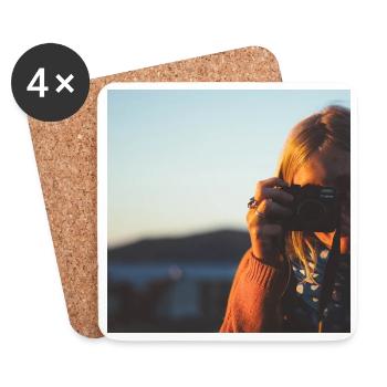The photographer - Coasters (set of 4) - white - Front
