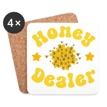 Beekeeper Beekeeper - Coasters (set of 4) - white - Front