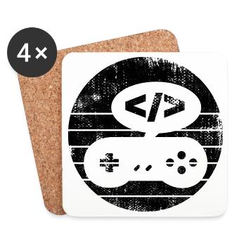 Video Game Programmer - Coasters (set of 4) - white - Front
