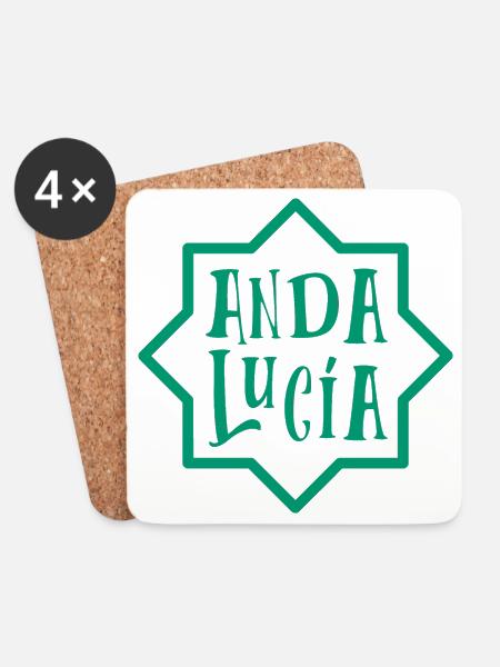Andalusien 5 - Untersetzer (4er-Set) - Weiß