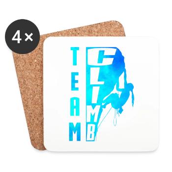 Team climb - Dessous de verre (lot de 4) - blanc - Devant