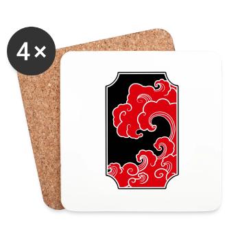 Manga art - Coasters (set of 4) - white - Front