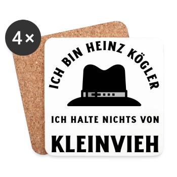 Minimalist futurist Barcode Design - Untersetzer (4er-Set) - Weiß - Vorne