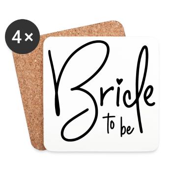 Bride to Be - Coasters (set of 4) - white - Front