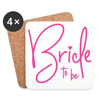 Bride to Be - Coasters (set of 4) - white - Front