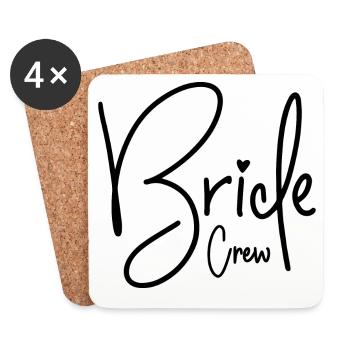 Bride Crew - Coasters (set of 4) - white - Front