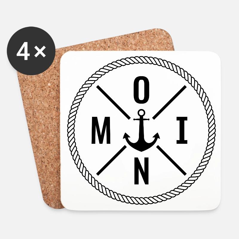 Moin - Untersetzer (4er-Set) - Weiß