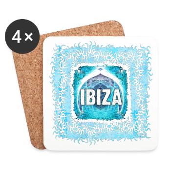 Ibiza Electronics Art Design - Dessous de verre (lot de 4) - blanc - Devant