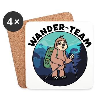 Wanderer Wanderung Wandern Statement Berge Natur - Untersetzer (4er-Set) - Weiß - Vorne