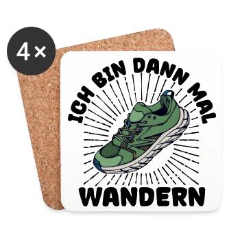 Naturliebhaber Wandern Wanderer Statement Natur - Untersetzer (4er-Set) - Weiß - Vorne