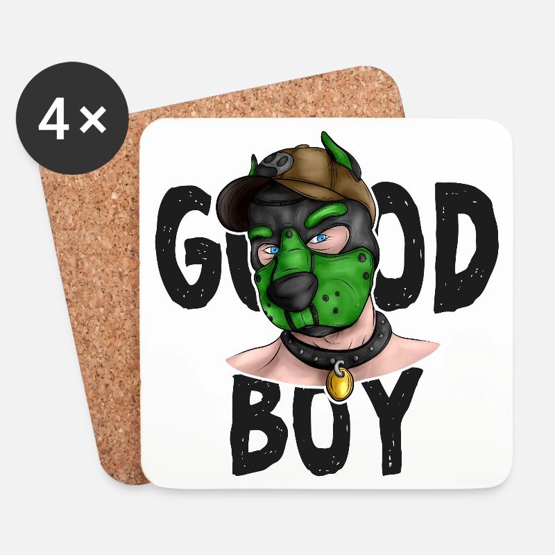 GoodBoyGreen - Untersetzer (4er-Set) - Weiß