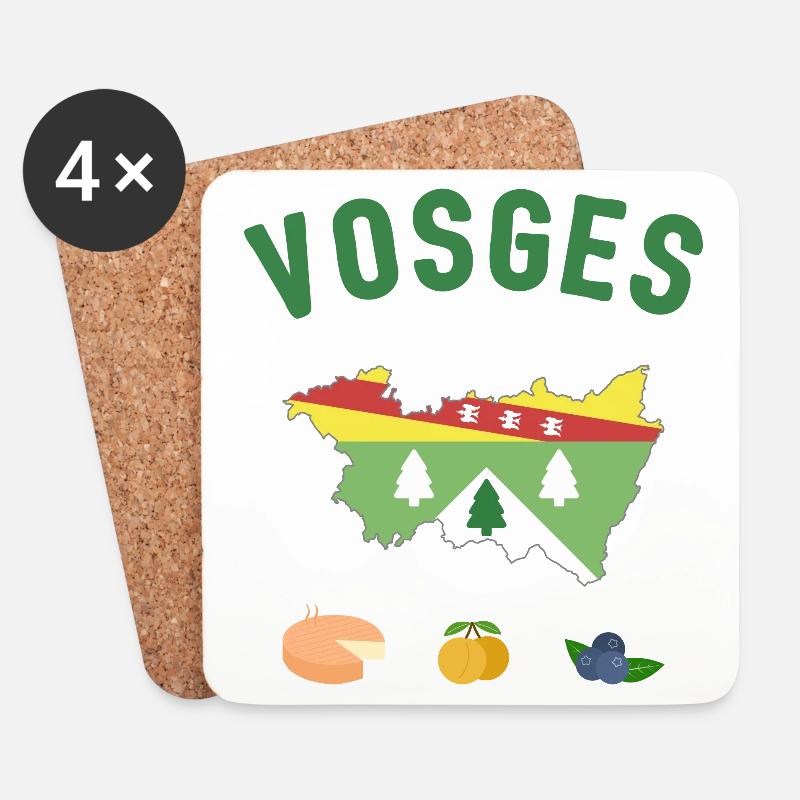 Vosges - Untersetzer (4er-Set) - Weiß