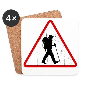 Alpinisme Randonnées Itinéraires de randonnée Randonnées - Dessous de verre (lot de 4) - blanc - Devant
