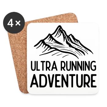 Ultra Running Advrenture - Coasters (set of 4) - white - Front